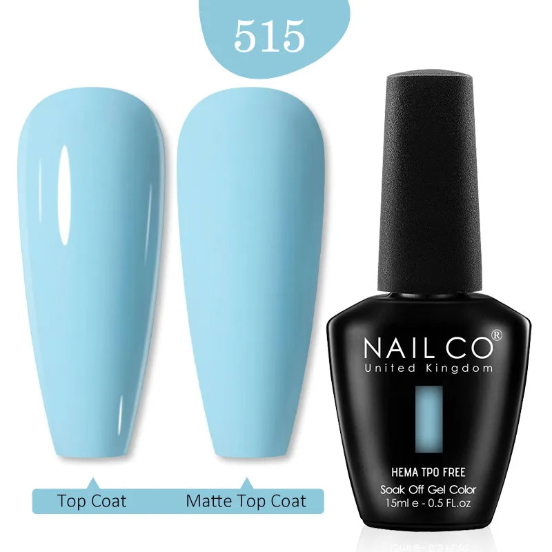 NAILCO Red Colors Series 15ML Nail Gel Polish Nail Supplies Semi Permanent For Nail Art Manicure Soak Off LED UV Hybrid Varnish