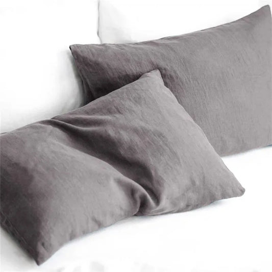 100% Pure Linen Pillow Case Double Long Pillowcase Euro Sham for Bed,Custom Size Envelope Cushion Cover Antibacterial Anti-mite