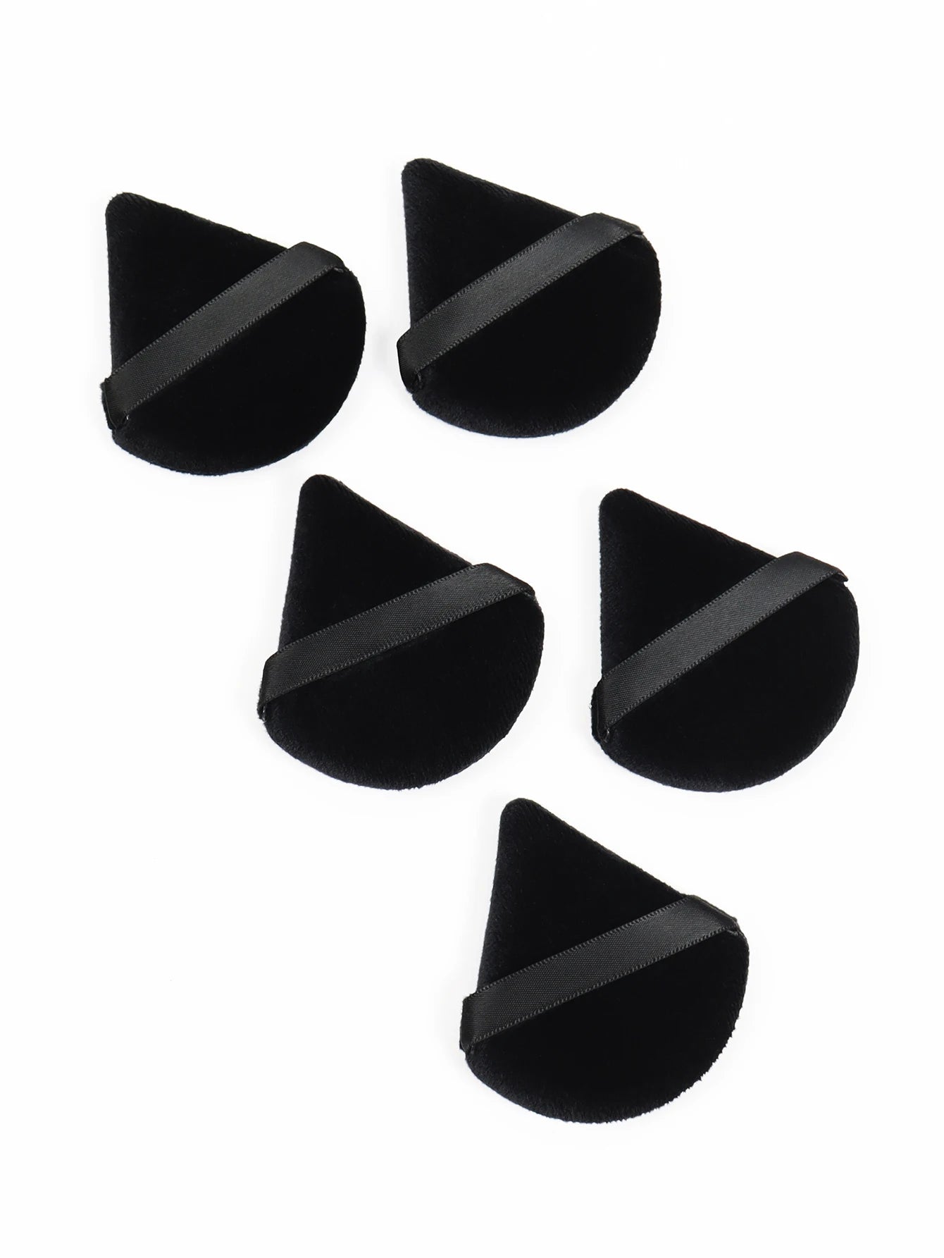 Velvet Triangle Makeup Powder Puff & Under-Eye Baking Sponge Set