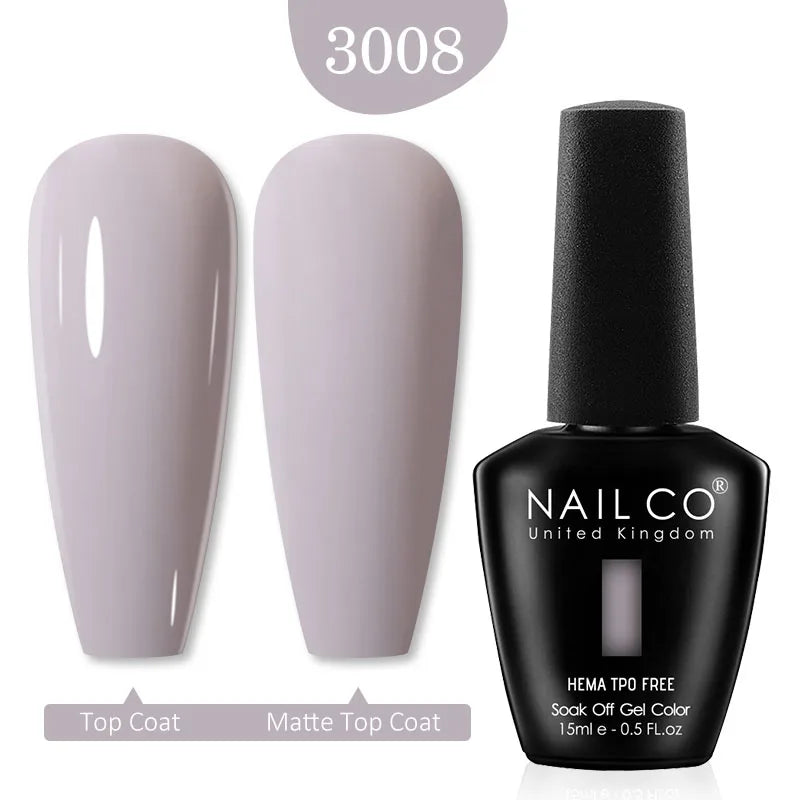 NAILCO Red Colors Series 15ML Nail Gel Polish Nail Supplies Semi Permanent For Nail Art Manicure Soak Off LED UV Hybrid Varnish
