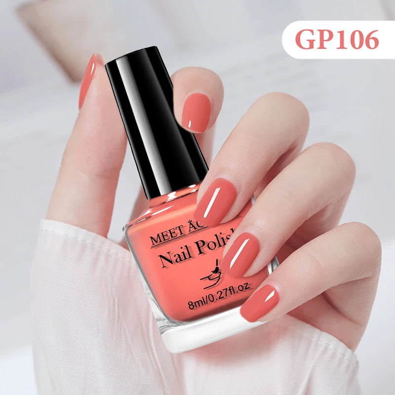 MEET ACROSS 8ml Peel-Off Water-Based Nail Polish