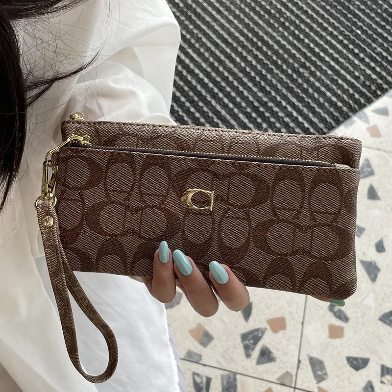Unisex Long Zipper Wallet & Multi-Card Slot Clutch Purse