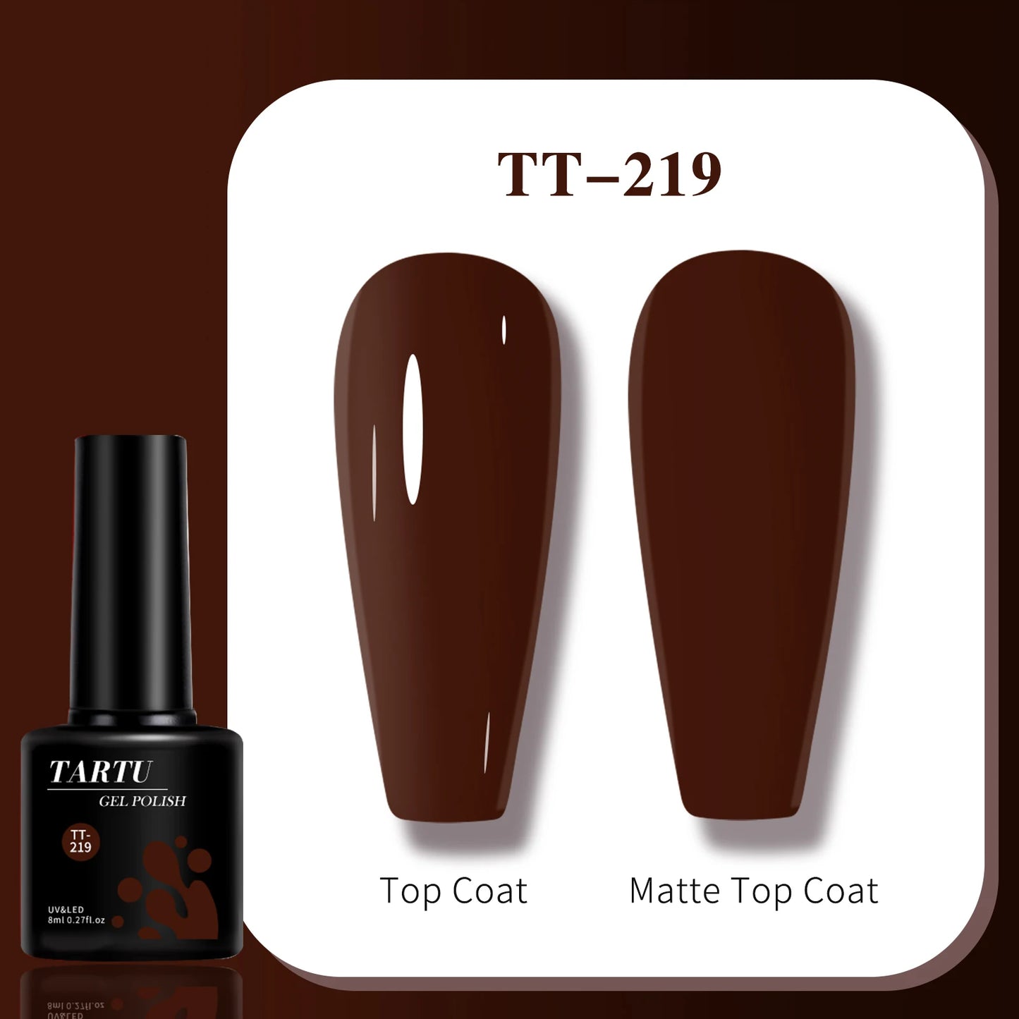 TARTU 8ml Gel Nail Polish 63 Colour Burgundy Red Nude Nails Art Soak Off UV/LED Manicure Beautylux Vernis Semi Permanent Esmalte