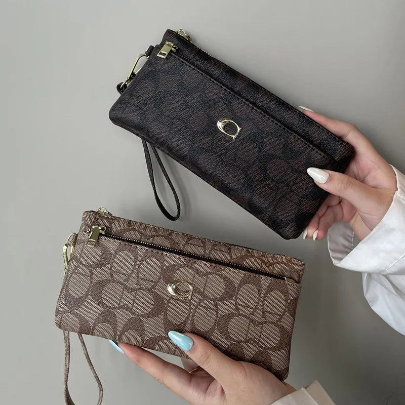 Unisex Long Zipper Wallet & Multi-Card Slot Clutch Purse
