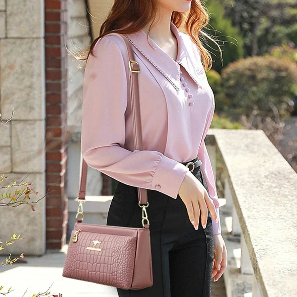 Luxury Designer Ladies Handbags High Quality Leather Shoulder Bags for Women 2025 Female Crossbody Bag Purses and Handbags Sac