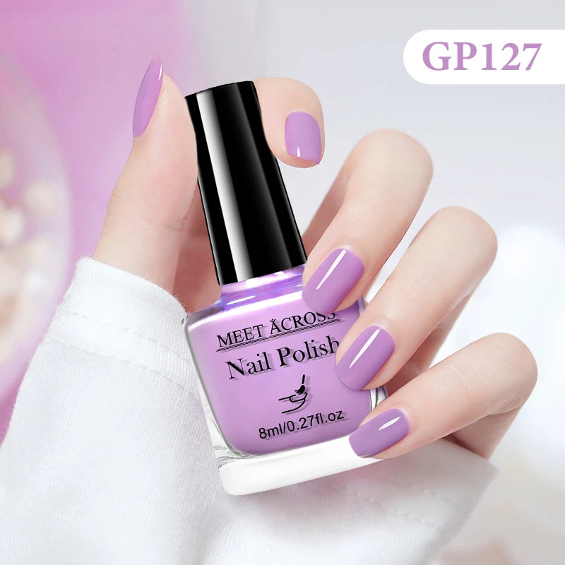 MEET ACROSS 8ml Peel-Off Water-Based Nail Polish
