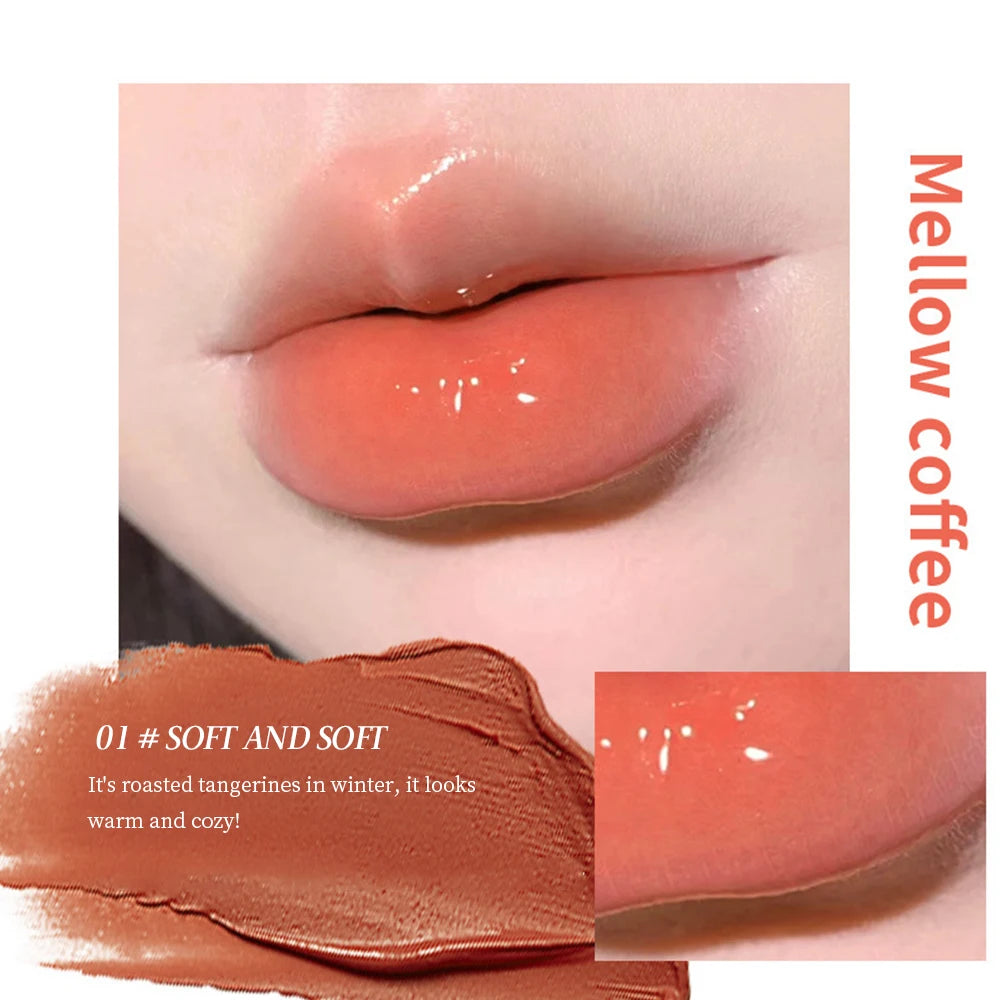 Water Lipstick – Sheer Long-Lasting Lip Gloss Stick, Glowy & Glossy Texture, Moisturizing, Transparent & Buildable Color
