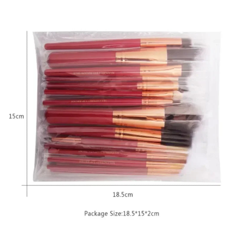 Professional 13-Piece Luxury Makeup Brush Set with Travel Pouch