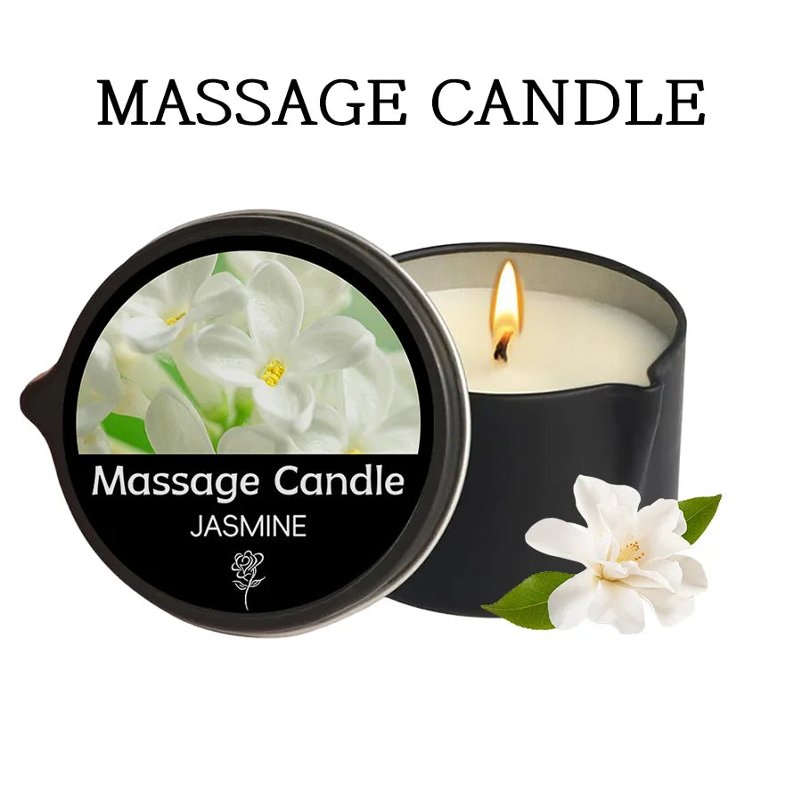 Amber Vanilla Soy Wax Aromatherapy & Massage Candle
