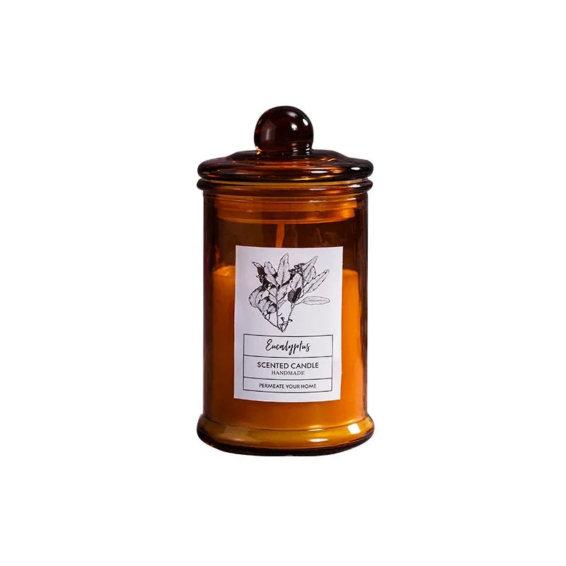 Vintage Glass Jar Soy Wax Scented Aromatherapy Candle