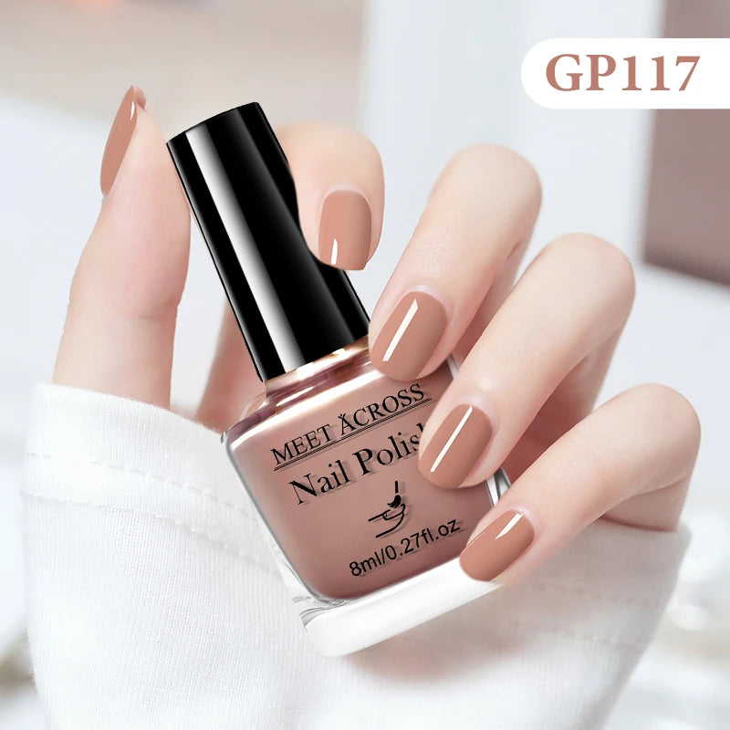 MEET ACROSS 8ml Peel-Off Water-Based Nail Polish
