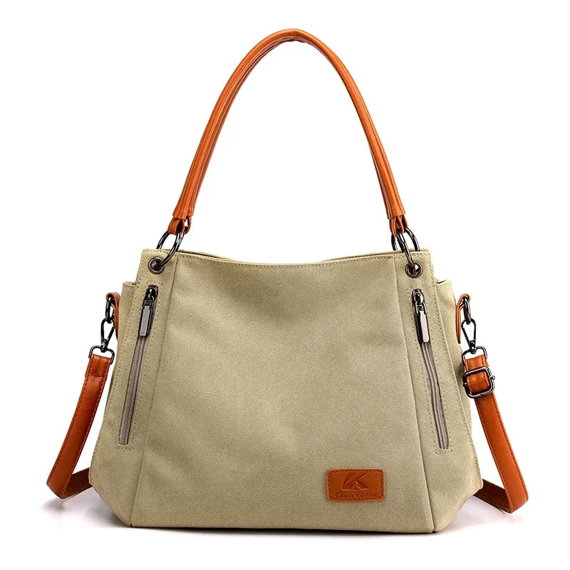 Casual Canvas Women Shoulder Crossbody Bags for Women High Quality Messenger Bag Large Capacity Ladies Travel Hand Bags Sac