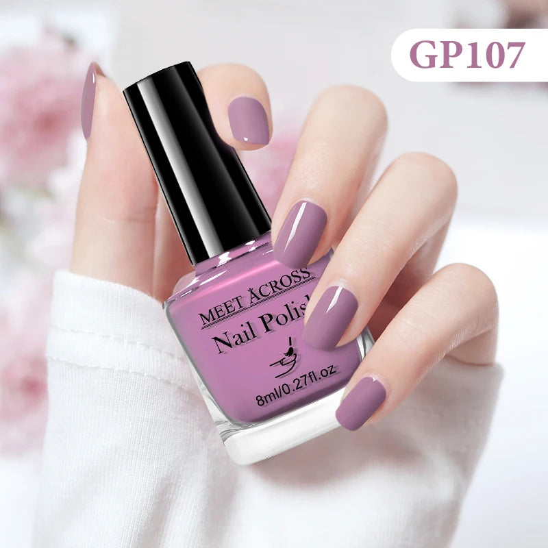 MEET ACROSS 8ml Peel-Off Water-Based Nail Polish