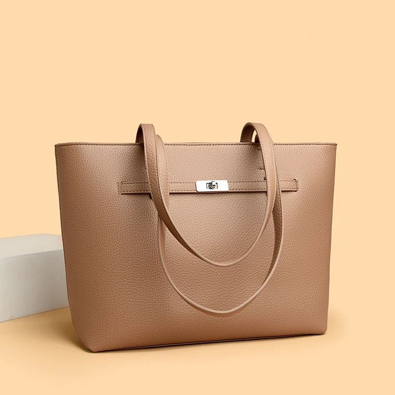 Elegant Leather Shoulder Bag For Women, Crossbody Messenger Handbags Timeless Design By Famous Luxury Brand