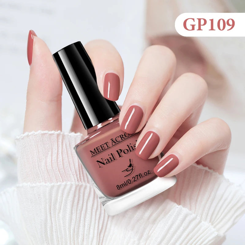 MEET ACROSS 8ml Peel-Off Water-Based Nail Polish
