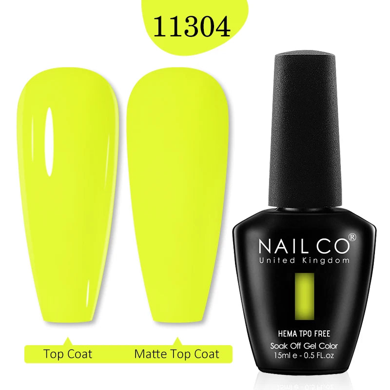 NAILCO Red Colors Series 15ML Nail Gel Polish Nail Supplies Semi Permanent For Nail Art Manicure Soak Off LED UV Hybrid Varnish