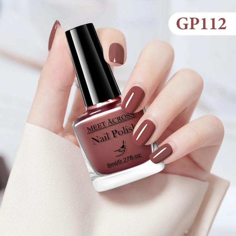 MEET ACROSS 8ml Peel-Off Water-Based Nail Polish
