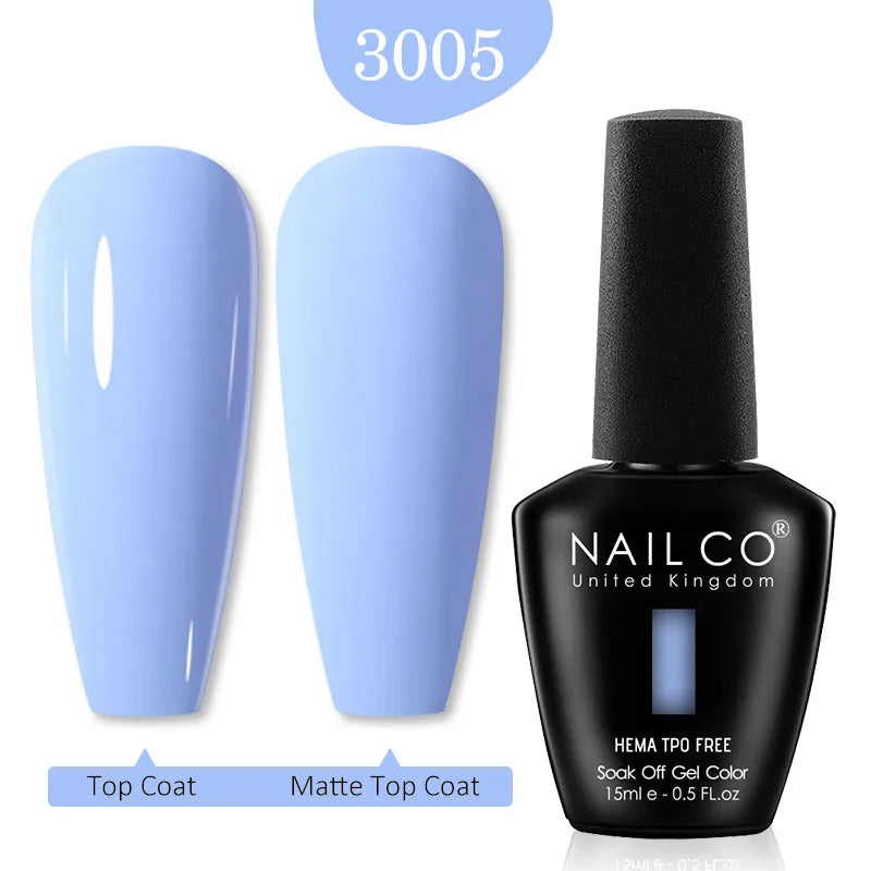 NAILCO Red Colors Series 15ML Nail Gel Polish Nail Supplies Semi Permanent For Nail Art Manicure Soak Off LED UV Hybrid Varnish