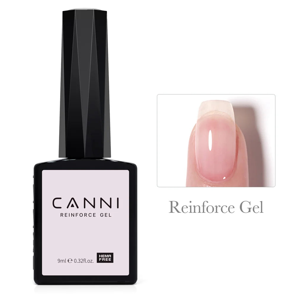 Canni Nail Gel Polish Jelly Nude Color HEMA FREE 9ml Transparent Semi Permanent Natural Nude Collection French Nail Gel Lacquer