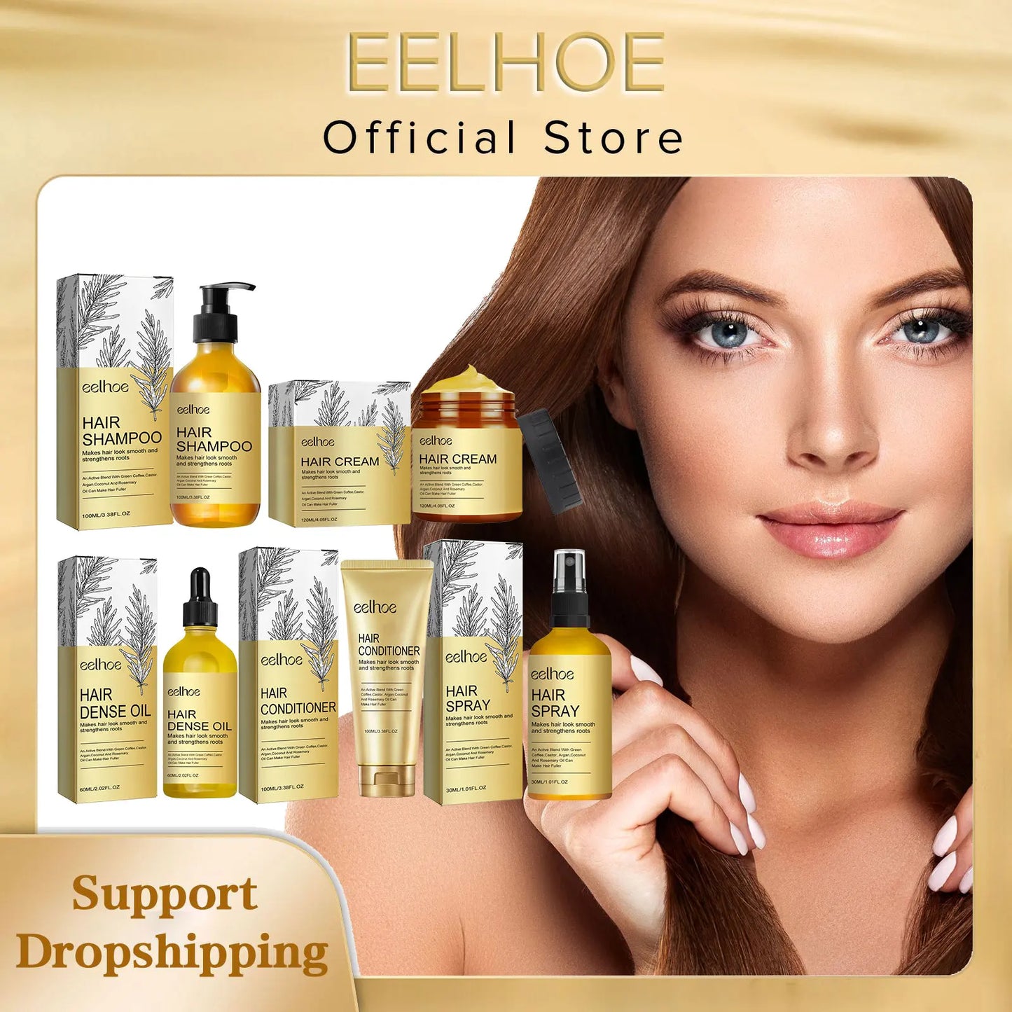 EELHOE Rosemary Serum Nourish Scalp Treatment Rosemary Essential Oil for Hair Care Shampoo and Conditioner for Hair Repair Mask