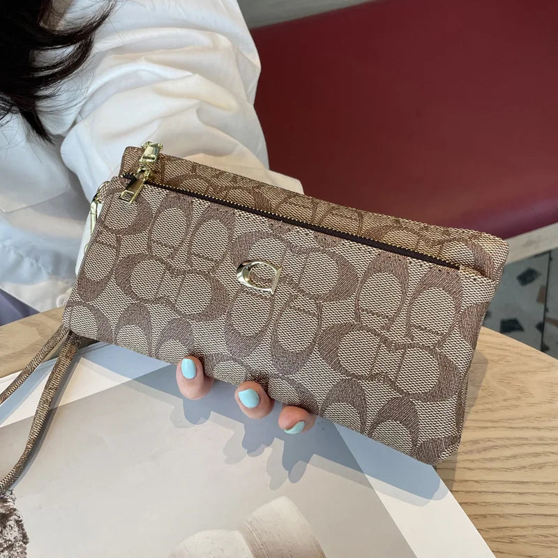Unisex Long Zipper Wallet & Multi-Card Slot Clutch Purse