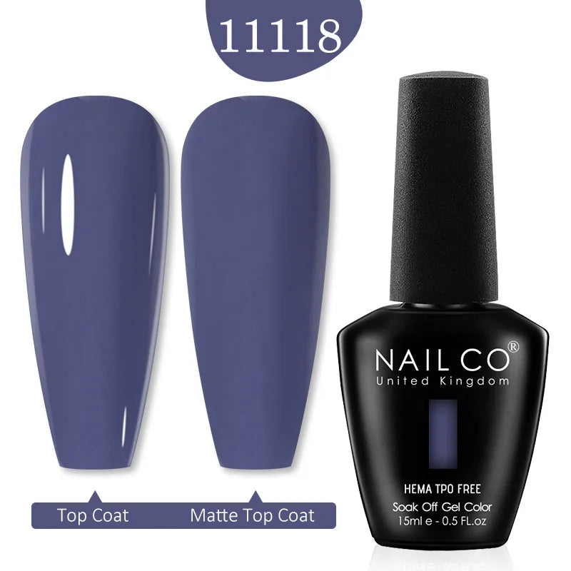 NAILCO Red Colors Series 15ML Nail Gel Polish Nail Supplies Semi Permanent For Nail Art Manicure Soak Off LED UV Hybrid Varnish