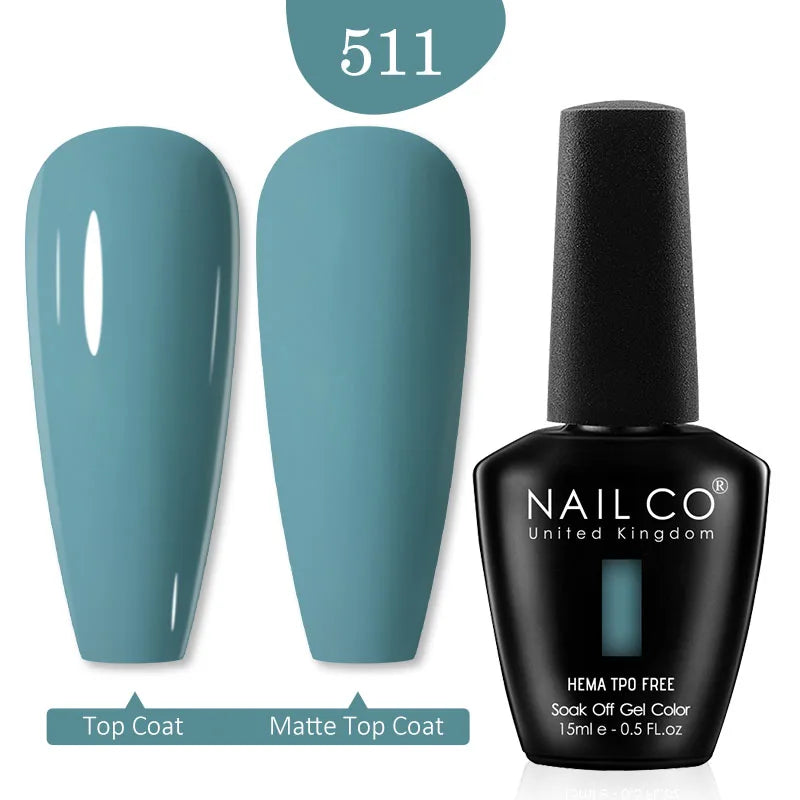 NAILCO Red Colors Series 15ML Nail Gel Polish Nail Supplies Semi Permanent For Nail Art Manicure Soak Off LED UV Hybrid Varnish