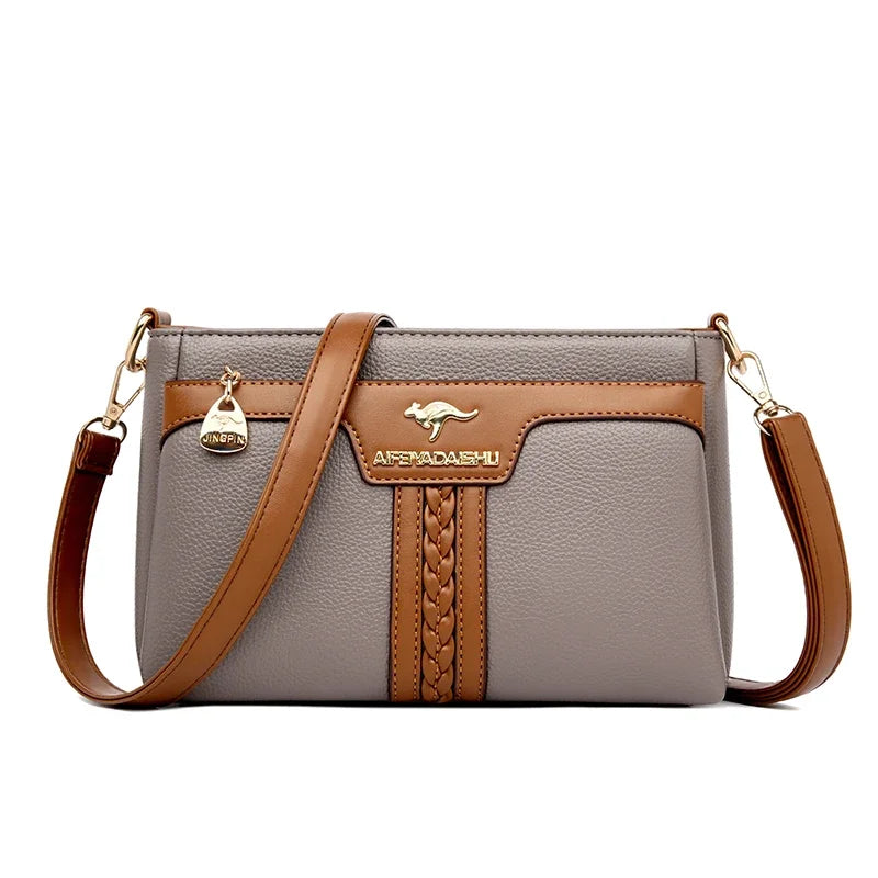 New High Quality Leather Shoulder Messenger Sac Fashion Brand Croosbody Bags Women Bags Luxury Designer Purses Shoulder Bags Sac