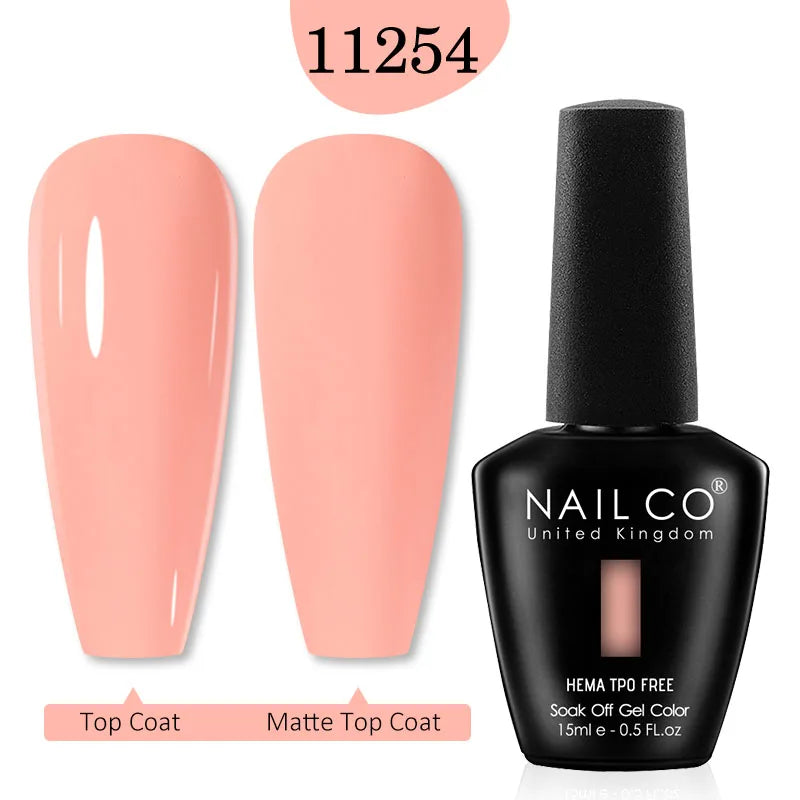 NAILCO Red Colors Series 15ML Nail Gel Polish Nail Supplies Semi Permanent For Nail Art Manicure Soak Off LED UV Hybrid Varnish