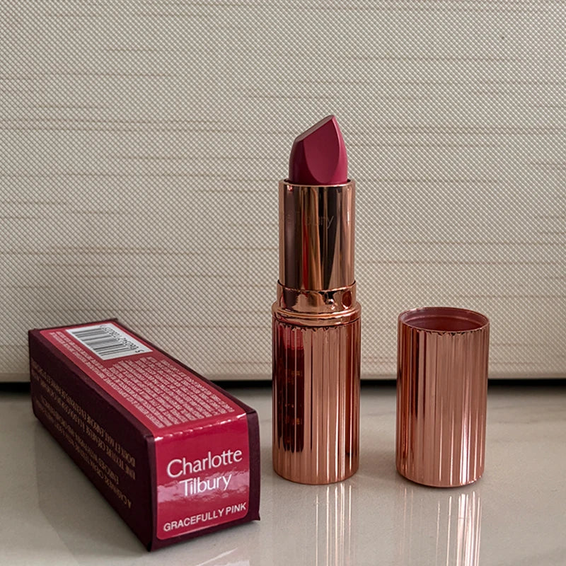 Luxury Diamond Metal Glitter Rotary Lipstick Waterproof Durable Matte Powder Beauty Blush Wand Natural Color Advanced Cosmetics