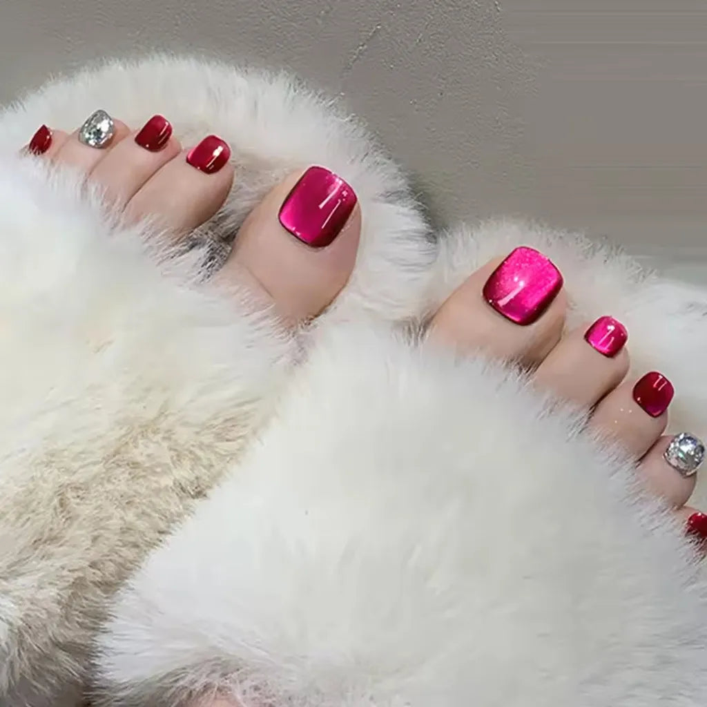 Pink Red Cat Magnetic Gel Nail Polish 7.5ml Jelly Gorgeous Color Soak Off UV LED Semi Permanent Gel Nail Art Varnishes