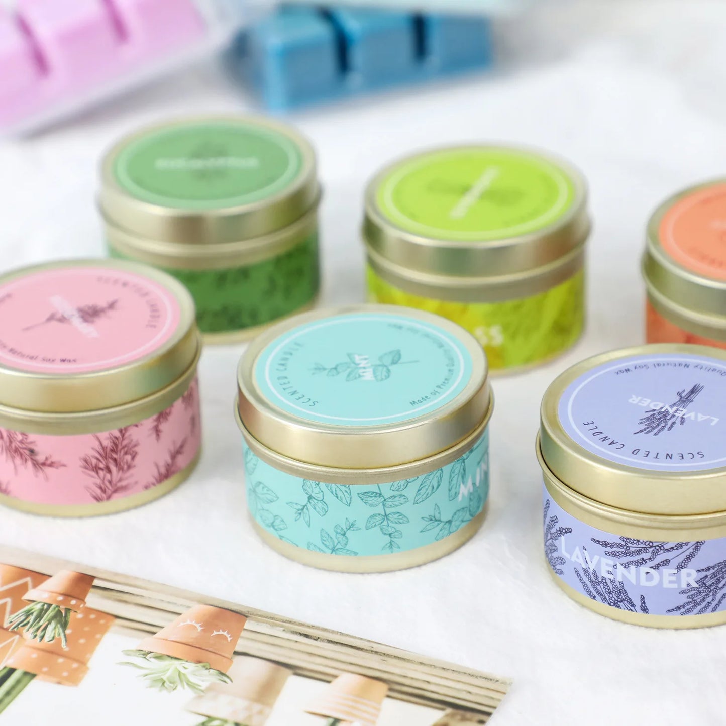 Travel Tin Natural Soy Wax Aromatherapy Scented Candle