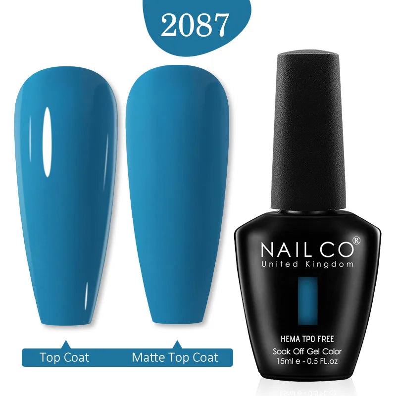 NAILCO Red Colors Series 15ML Nail Gel Polish Nail Supplies Semi Permanent For Nail Art Manicure Soak Off LED UV Hybrid Varnish
