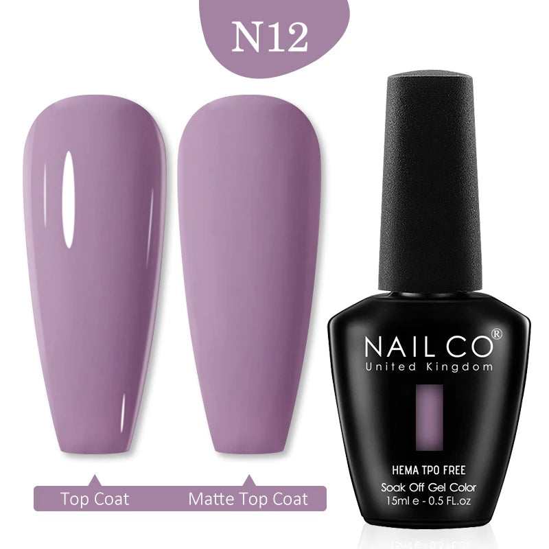 NAILCO Red Colors Series 15ML Nail Gel Polish Nail Supplies Semi Permanent For Nail Art Manicure Soak Off LED UV Hybrid Varnish