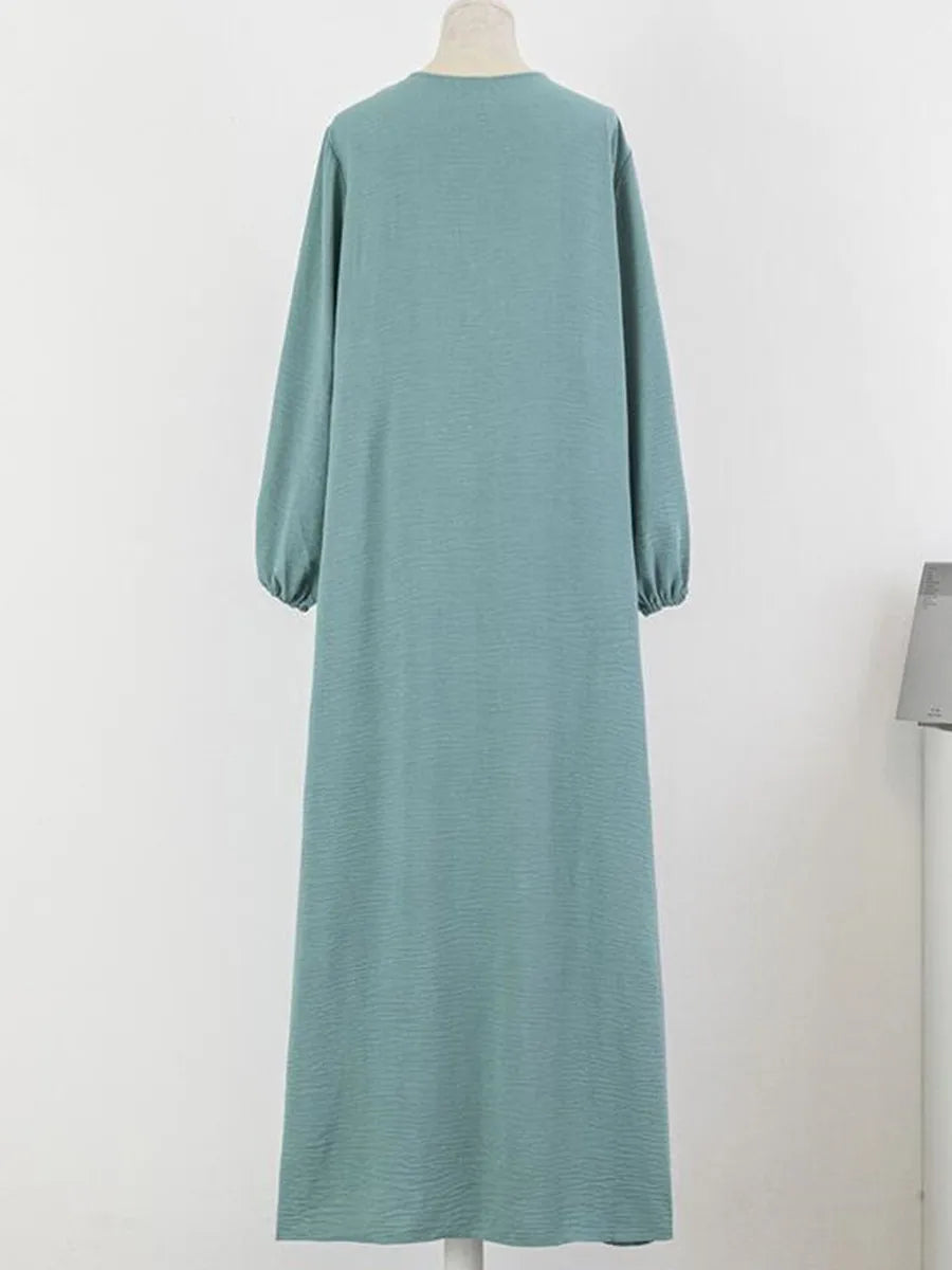 Muslim Women Dubai Abaya Luxury Kebaya Solid Color Long Dress Modest Ramadan Robe Kaftan Femme Musulmane African Islam Clothing