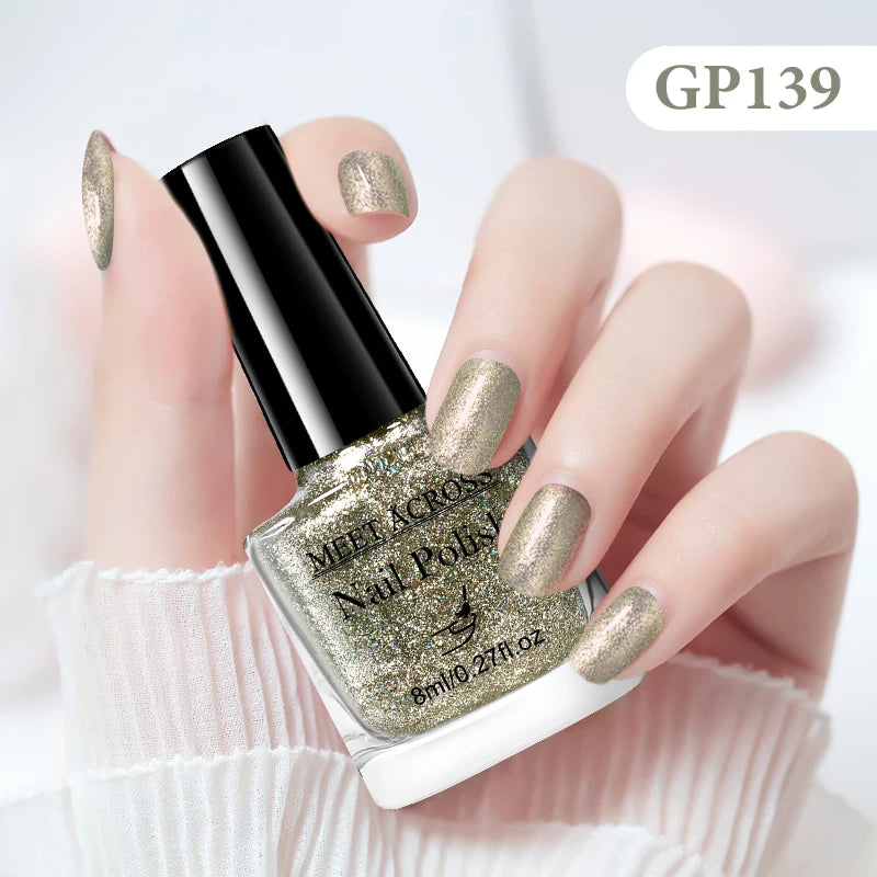 MEET ACROSS 8ml Peel-Off Water-Based Nail Polish