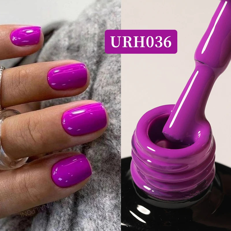 UR SUGAR 7ml Black Red Wine Glitter Gel Nail Polish Shinning Sequin Semi-permanent Varnish UV LED Gel Nail Art Manicure
