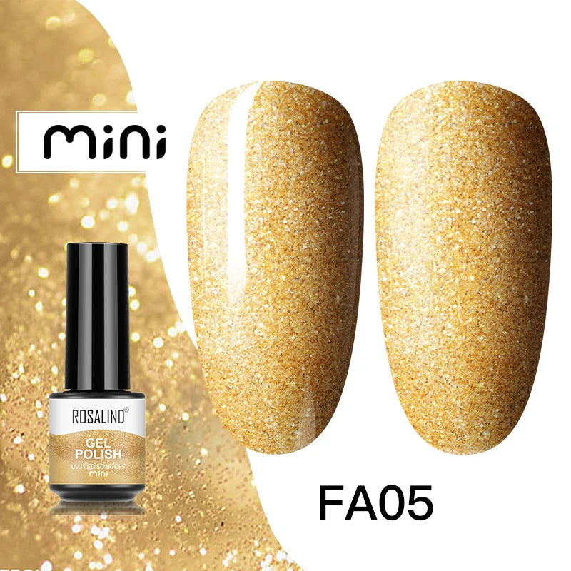 ROSALIND Nail Gel Polish Semipermanent UV Led Esmalte For Nail Art Varnish Hybrid Top Coat Regular Polish Gel Nail Accessories