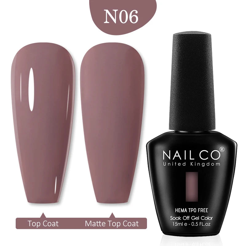 NAILCO Red Colors Series 15ML Nail Gel Polish Nail Supplies Semi Permanent For Nail Art Manicure Soak Off LED UV Hybrid Varnish