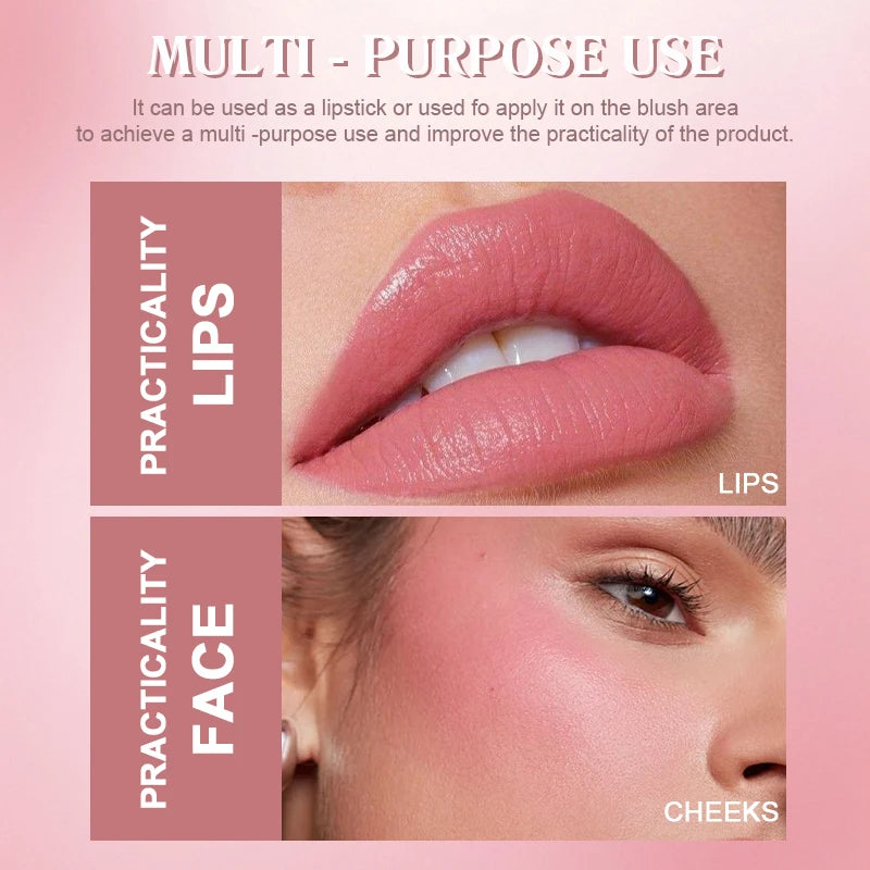Matte Lipstick Long Lasting Waterproof Lip Stick Smudge-free Classic Highly Pigmented Velvet Finish Lip Tint Makeup