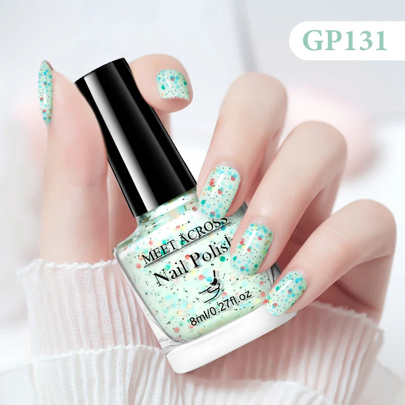 MEET ACROSS 8ml Peel-Off Water-Based Nail Polish
