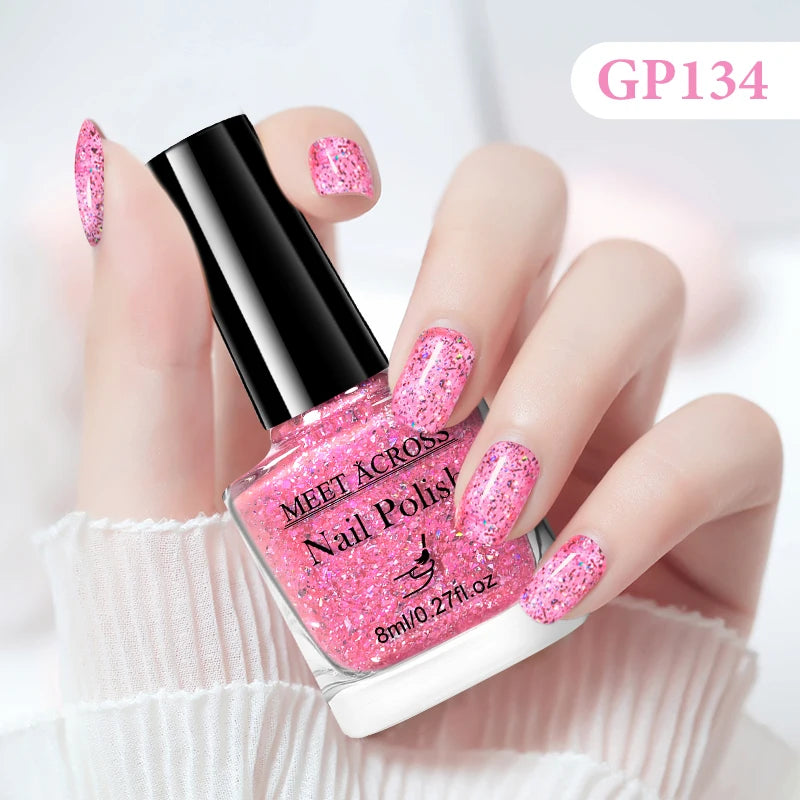 MEET ACROSS 8ml Peel-Off Water-Based Nail Polish