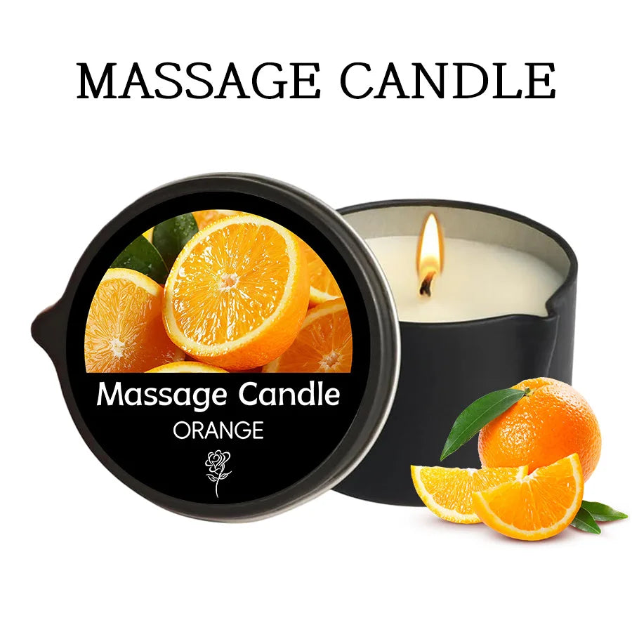Amber Vanilla Soy Wax Aromatherapy & Massage Candle