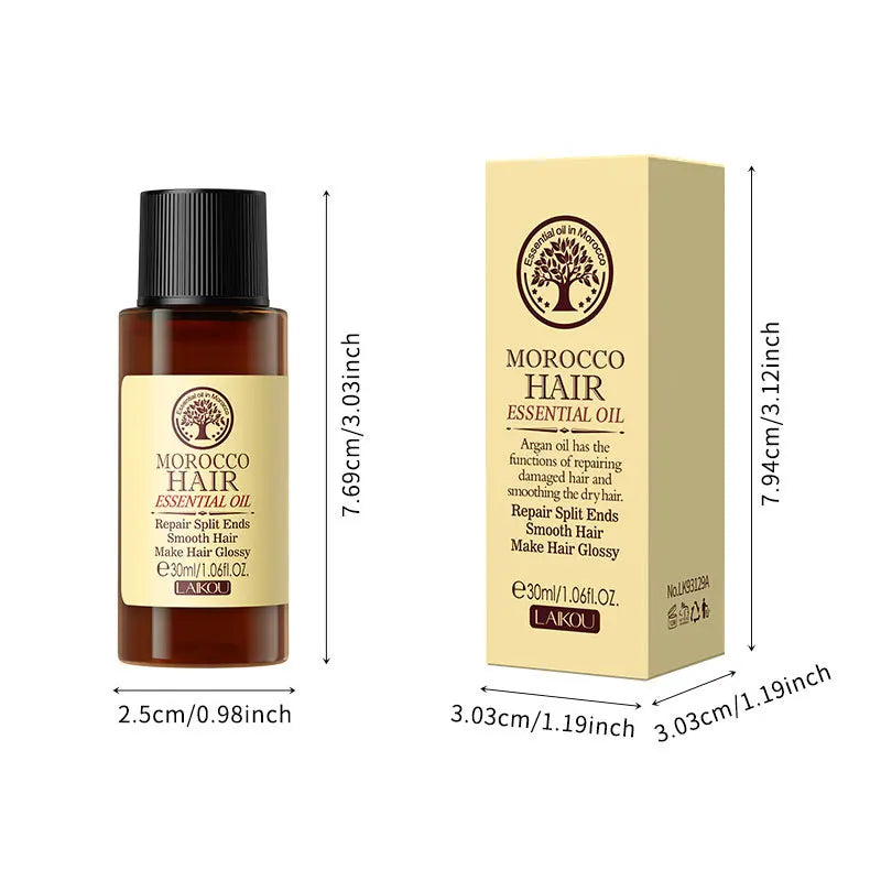 Moroccan Pure Argan Oil Leave-In Hair Treatment & Frizz Control