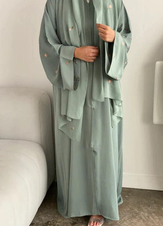 Eid Women Dress Abaya Hijab Muslim Jalabiya Ramadan Embroidery Vestidos Islam Party Dresses Long Robe Morocco Dubai Kaftan