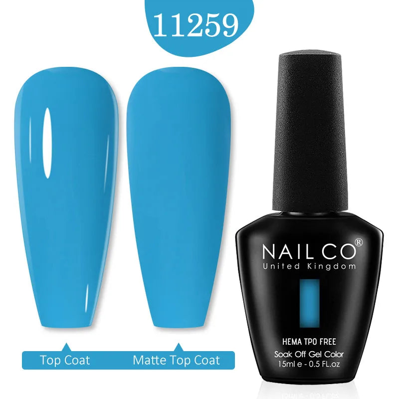NAILCO Red Colors Series 15ML Nail Gel Polish Nail Supplies Semi Permanent For Nail Art Manicure Soak Off LED UV Hybrid Varnish