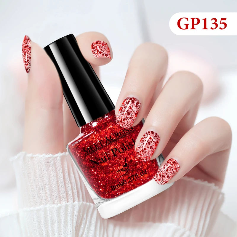 MEET ACROSS 8ml Peel-Off Water-Based Nail Polish