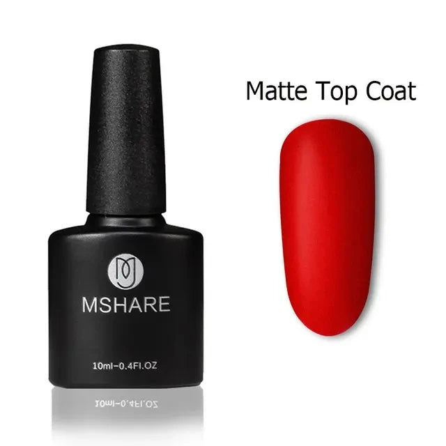MSHARE Milk Milky White Base Gel Polish Camouflage Color Rubber Base Nail base coat 10ml