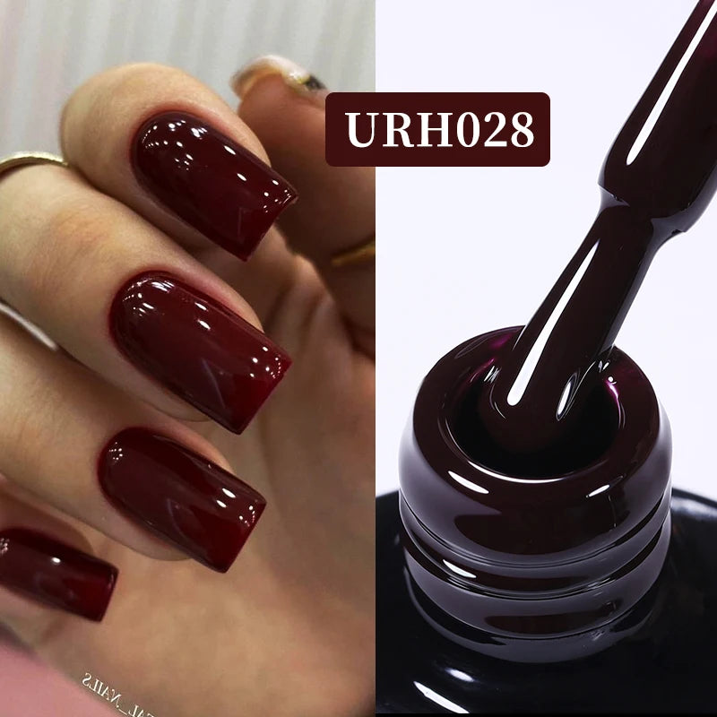 UR SUGAR 7ml Black Red Wine Glitter Gel Nail Polish Shinning Sequin Semi-permanent Varnish UV LED Gel Nail Art Manicure