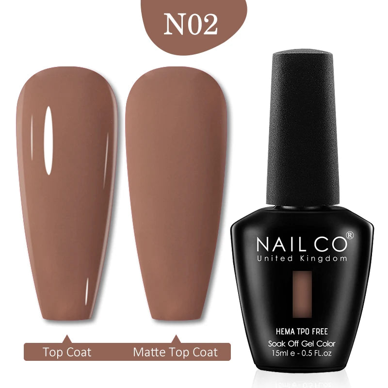 NAILCO Red Colors Series 15ML Nail Gel Polish Nail Supplies Semi Permanent For Nail Art Manicure Soak Off LED UV Hybrid Varnish